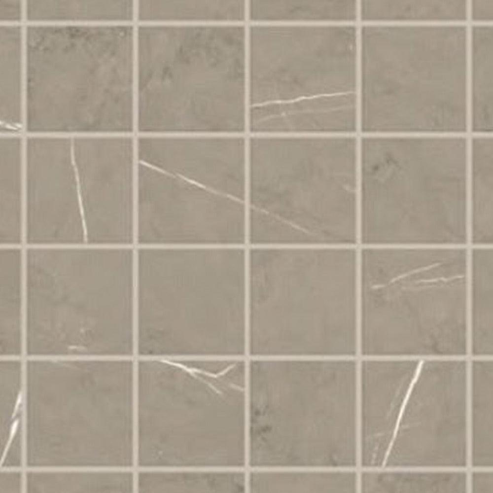 Montera Smoke Matte Square Porcelain Mosaic Tile Montera Smoke Matte Square Porcelain Mosaic Tile - American Tile Depot