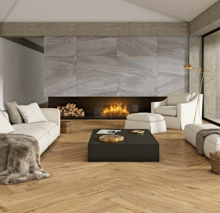 8x48 Harbor Natural Wood Grain Look Matte Porcelain Tile-American Tile Depot