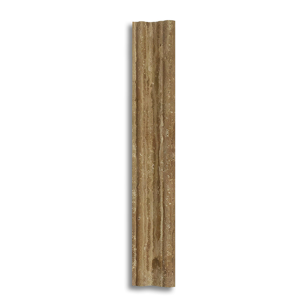 Noce Exotic Travertine (Vein-Cut) Polished & Unfilled Milano (Crown / Mercer) Molding Trim - American Tile Depot