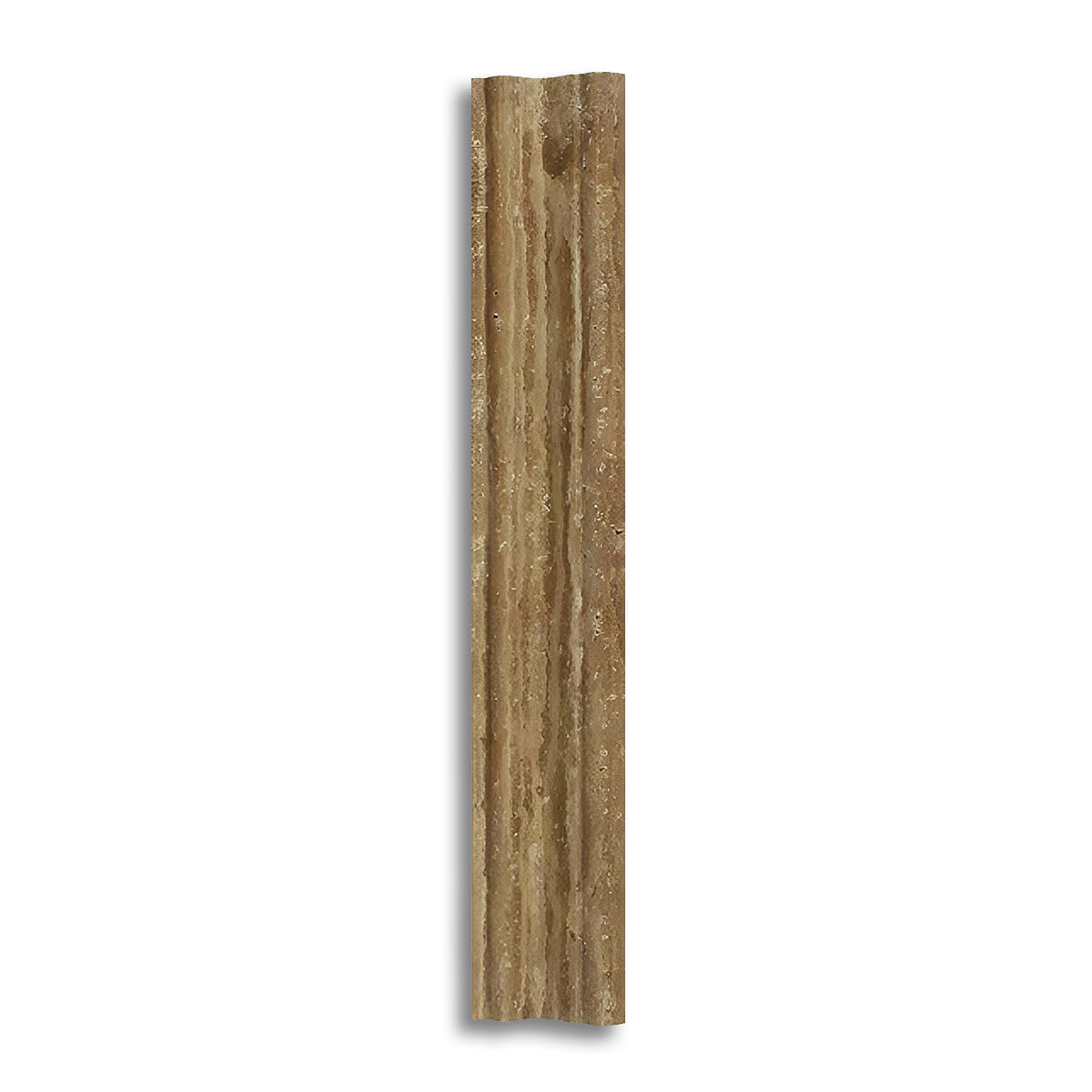 Noce Exotic Travertine (Vein-Cut) Polished & Unfilled Milano (Crown / Mercer) Molding Trim - American Tile Depot