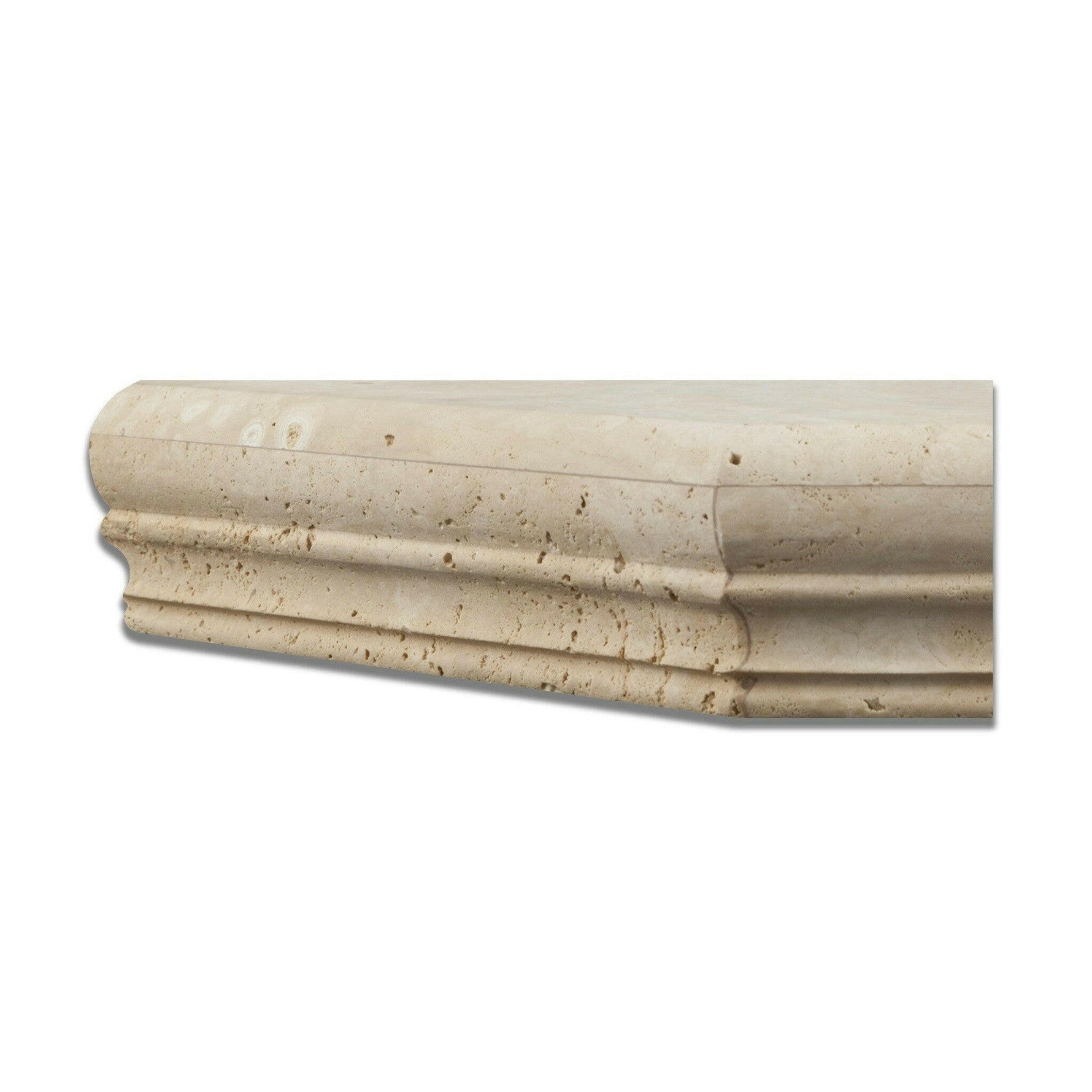 Noce Exotic Travertine Hand-Made Custom Shower Corner Shelf - Honed Noce Exotic Travertine Hand-Made Custom Shower Corner Shelf - Honed - American Tile Depot