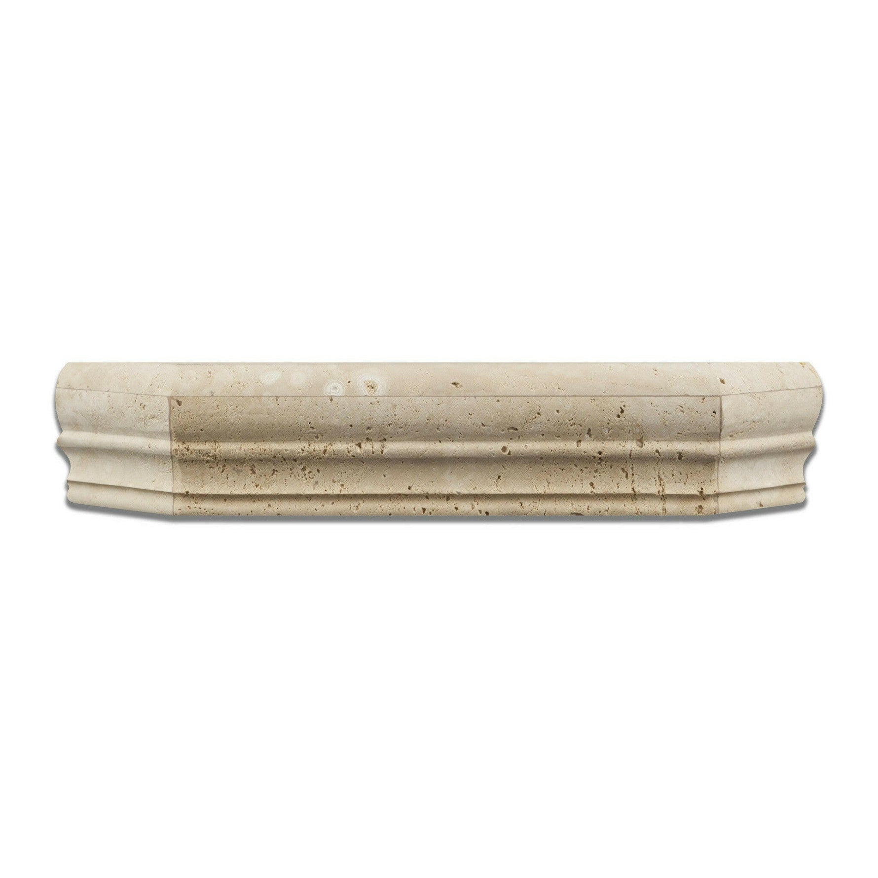 Noce Exotic Travertine Hand-Made Custom Shower Corner Shelf - Honed Noce Exotic Travertine Hand-Made Custom Shower Corner Shelf - Honed - American Tile Depot