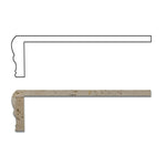 Noce Exotic Travertine Hand-Made Custom Shower Corner Shelf - Honed Noce Exotic Travertine Hand-Made Custom Shower Corner Shelf - Honed - American Tile Depot
