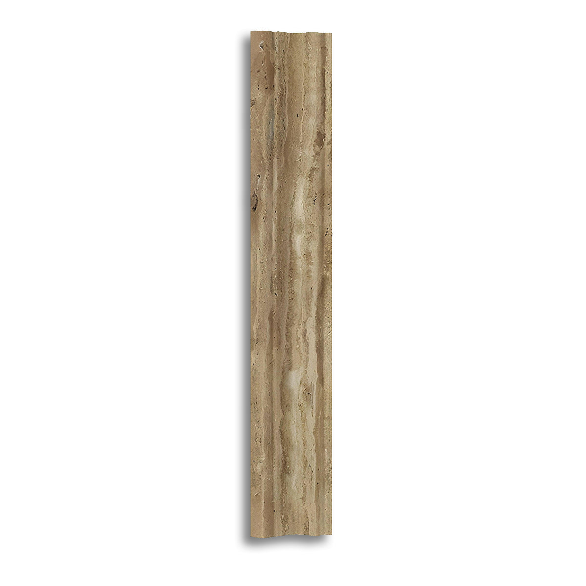 Noce Exotic Travertine (Vein-Cut) Polished & Unfilled Milano (Crown / Mercer) Molding Trim - American Tile Depot