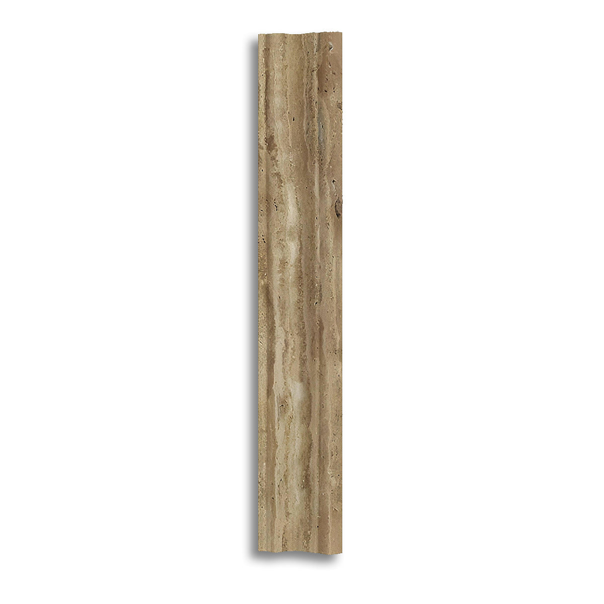Noce Exotic Travertine (Vein-Cut) Polished & Unfilled Milano (Crown / Mercer) Molding Trim - American Tile Depot