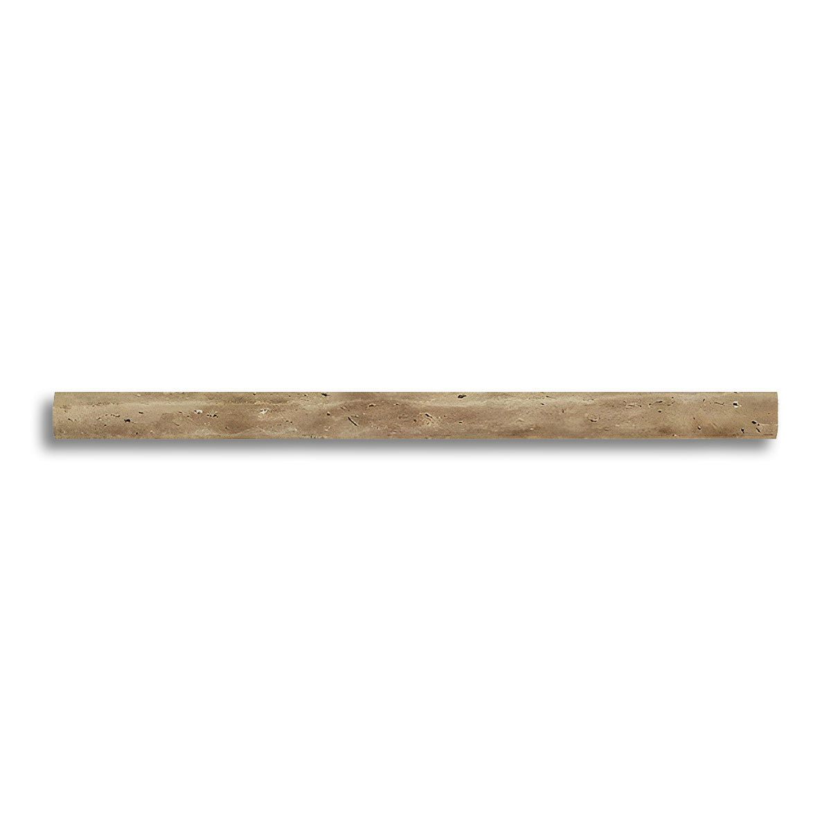 Noce Exotic Travertine (Vein-Cut) Polished & Unfilled 3/4x12 Bullnose Liner