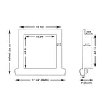 Noce Travertine Hand-Made Custom Shampoo Niche / Shelf - SMALL - Honed Noce Travertine Hand-Made Custom Shampoo Niche / Shelf - SMALL - Honed - American Tile Depot