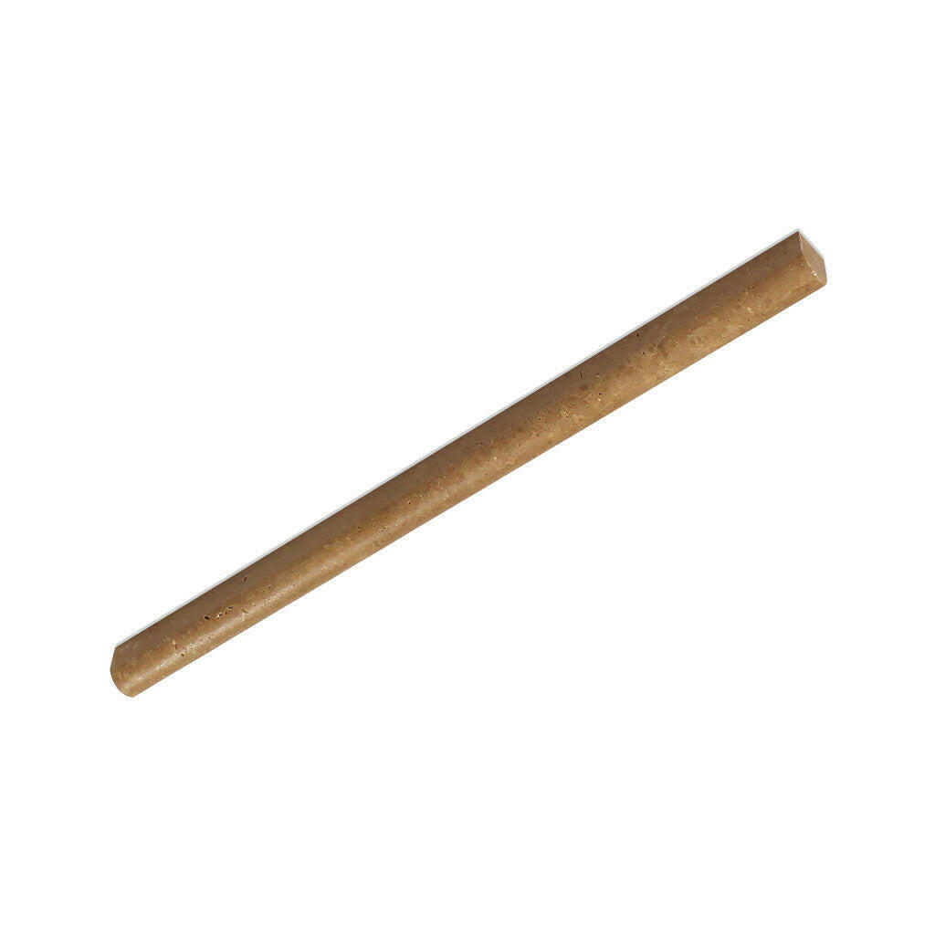 Noce Travertine Honed 1/2x12 Pencil Liner - American Tile Depot