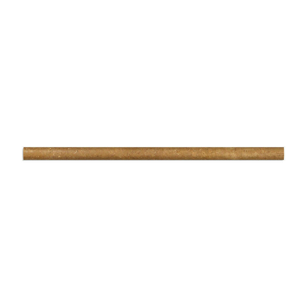 Noce Travertine Honed 1/2x12 Pencil Liner - American Tile Depot