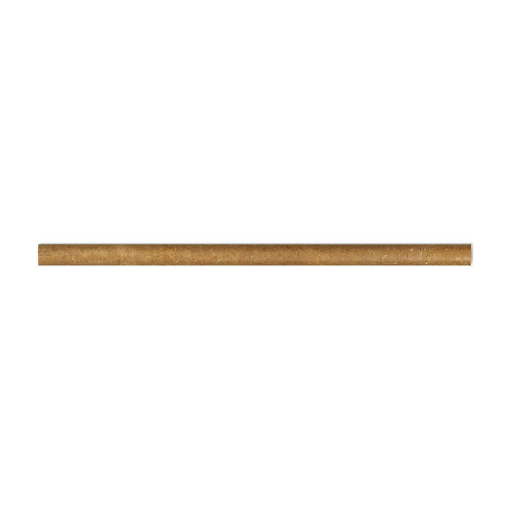 Noce Travertine Honed 1/2x12 Pencil Liner - American Tile Depot
