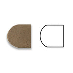 Noce Travertine Honed 1x12 Dome Liner Noce Travertine Honed 1x12 Dome Liner - American Tile Depot