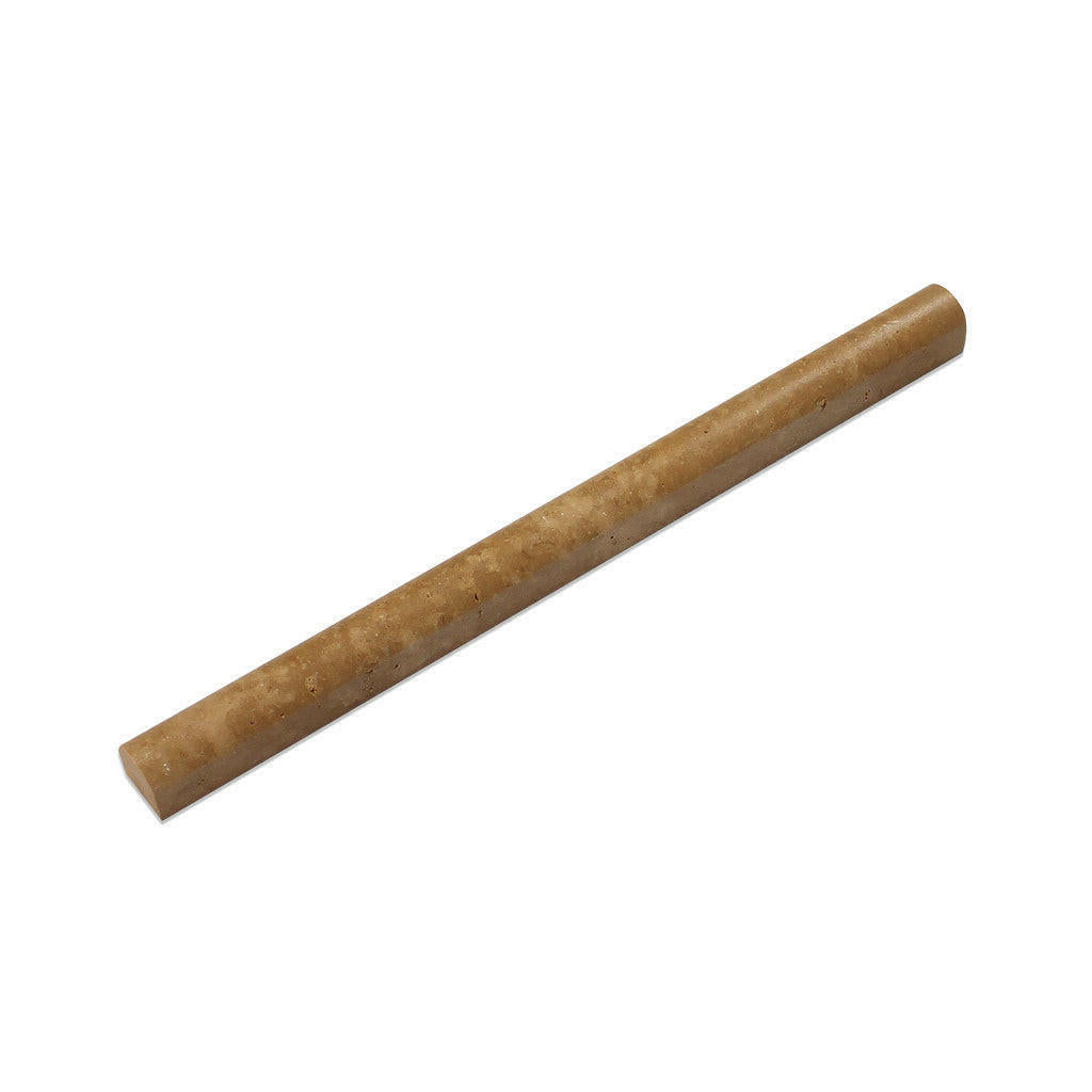 Noce Travertine Honed 3/4x12 Bullnose Liner - American Tile Depot