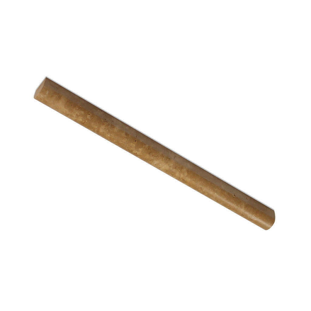 Noce Travertine Honed 3/4x12 Bullnose Liner - American Tile Depot