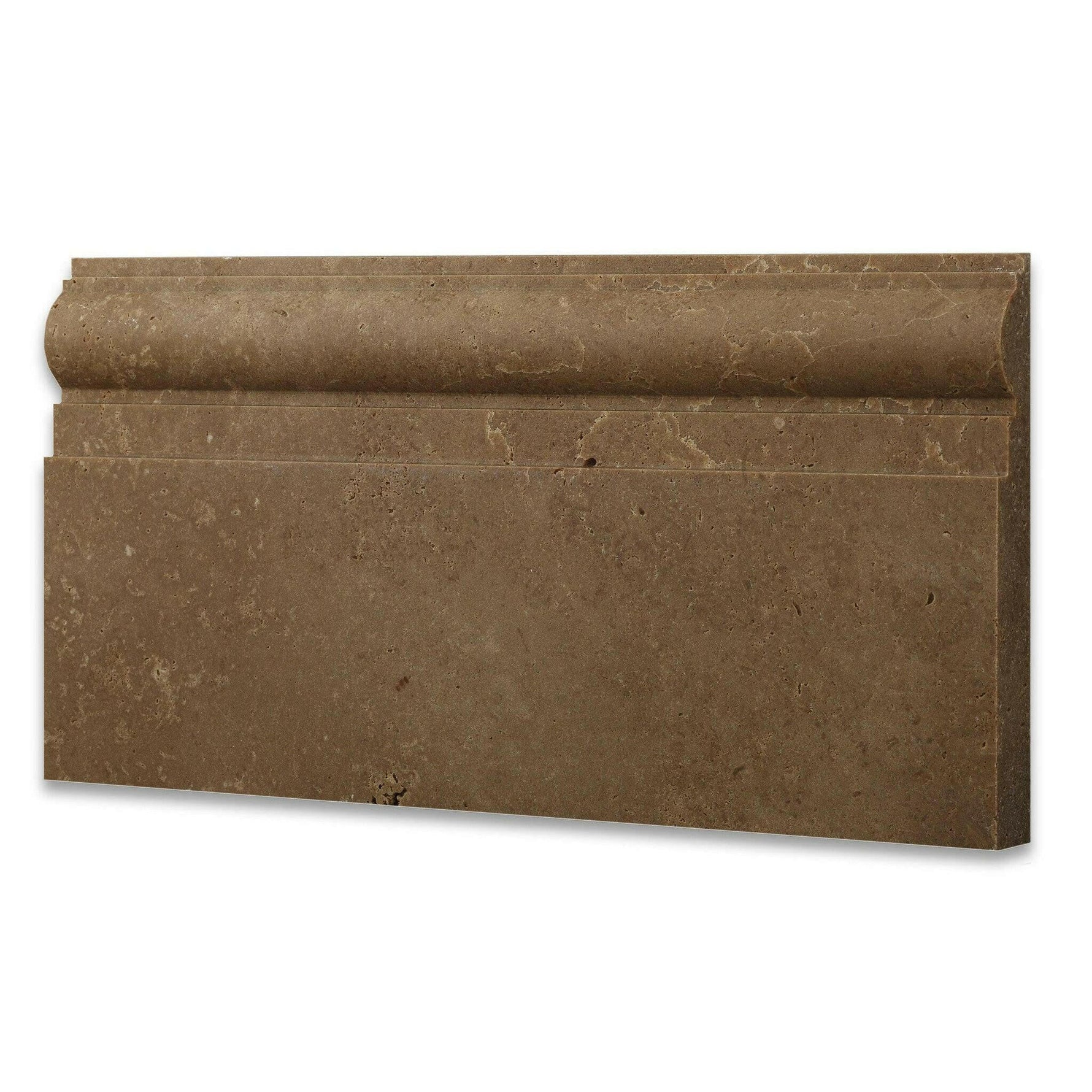 Noce Travertine Honed 6x2 Baseboard Trim Molding Noce Travertine Honed 6x2 Baseboard Trim Molding - American Tile Depot