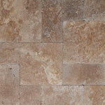 Noce Travertine Tumbled French Pattern Tile Noce Travertine Tumbled French Pattern Tile - American Tile Depot