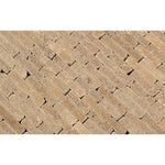 Noce Travertine Tumbled Random Strip Mosaic Tile Noce Travertine Tumbled Random Strip Mosaic Tile - American Tile Depot