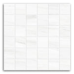 Nordic White Matte Square Porcelain Mosaic Tile Nordic White Matte Square Porcelain Mosaic Tile - American Tile Depot