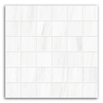 Nordic White Matte Square Porcelain Mosaic Tile Nordic White Matte Square Porcelain Mosaic Tile - American Tile Depot