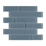 Oceanhouse Blue Shining Multi Size Glossy Subway Glass Mosaic Tile Oceanhouse Blue Shining Multi Size Glossy Subway Glass Mosaic Tile - American Tile Depot