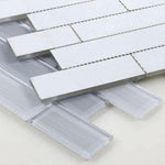 Oceanhouse Goose Multi Size Glossy Subway Glass Mosaic Tile Oceanhouse Goose Multi Size Glossy Subway Glass Mosaic Tile - American Tile Depot