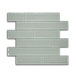 Oceanhouse Silver Grey Multi Size Glossy Subway Glass Mosaic Wall Tile Oceanhouse Silver Grey Multi Size Glossy Subway Glass Mosaic Wall Tile - American Tile Depot