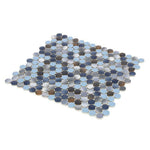 Orb Night Beach Penny Round Handmade Porcelain Mosaic Tile Orb Night Beach Penny Round Handmade Porcelain Mosaic Tile - American Tile Depot