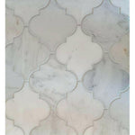 Oriental White / Asian Statuary Marble Honed Lantern Mosaic Tile Oriental White / Asian Statuary Marble Honed Lantern Mosaic Tile - American Tile Depot