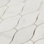 Oriental White / Asian Statuary Marble Polished 2x5 Leaf Mosaic Tile Oriental White / Asian Statuary Marble Polished 2x5 Leaf Mosaic Tile - American Tile Depot