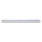 Oriental White / Asian Statuary Marble Polished 3/4x12 Bullnose Liner Oriental White / Asian Statuary Marble Polished 3/4x12 Bullnose Liner - American Tile Depot