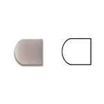 Oriental White / Asian Statuary Marble Polished 3/4x12 Bullnose Liner Oriental White / Asian Statuary Marble Polished 3/4x12 Bullnose Liner - American Tile Depot