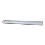 Oriental White / Asian Statuary Marble Polished 3/4x12 Bullnose Liner Oriental White / Asian Statuary Marble Polished 3/4x12 Bullnose Liner - American Tile Depot