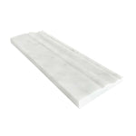 Oriental White / Asian Statuary Marble Polished 4" Baseboard Trim Molding Oriental White / Asian Statuary Marble Polished 4" Baseboard Trim Molding - American Tile Depot