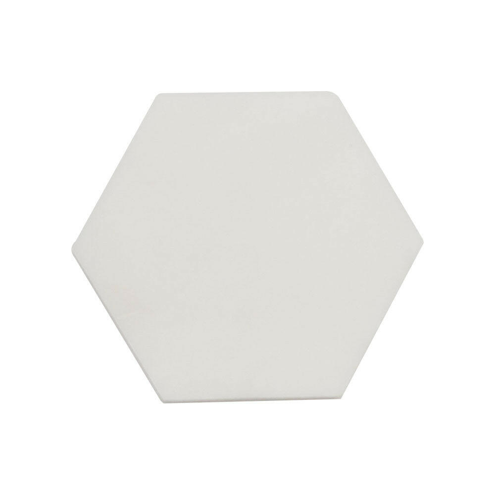 Oriental White / Asian Statuary Marble Polished 6" Hexagon Tile | FINAL SALE Oriental White / Asian Statuary Marble Polished 6" Hexagon Tile | FINAL SALE - American Tile Depot