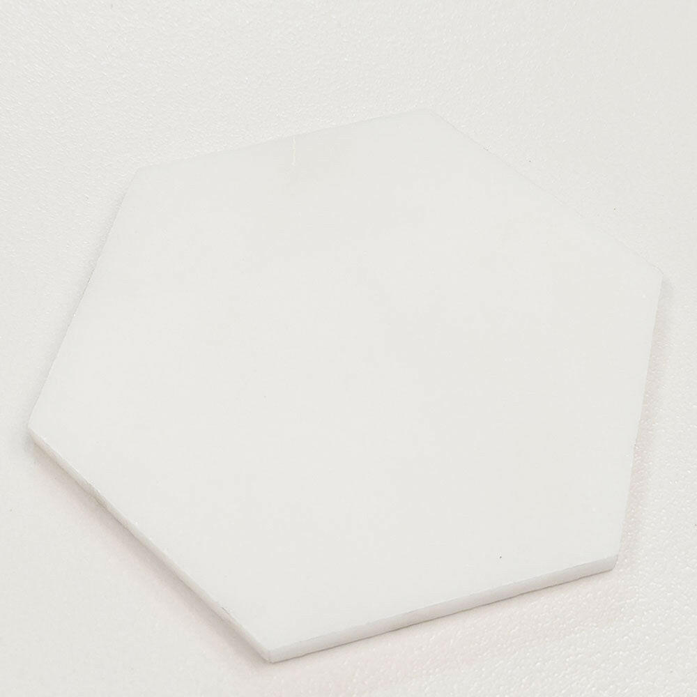 Oriental White / Asian Statuary Marble Polished 6" Hexagon Tile | FINAL SALE Oriental White / Asian Statuary Marble Polished 6" Hexagon Tile | FINAL SALE - American Tile Depot