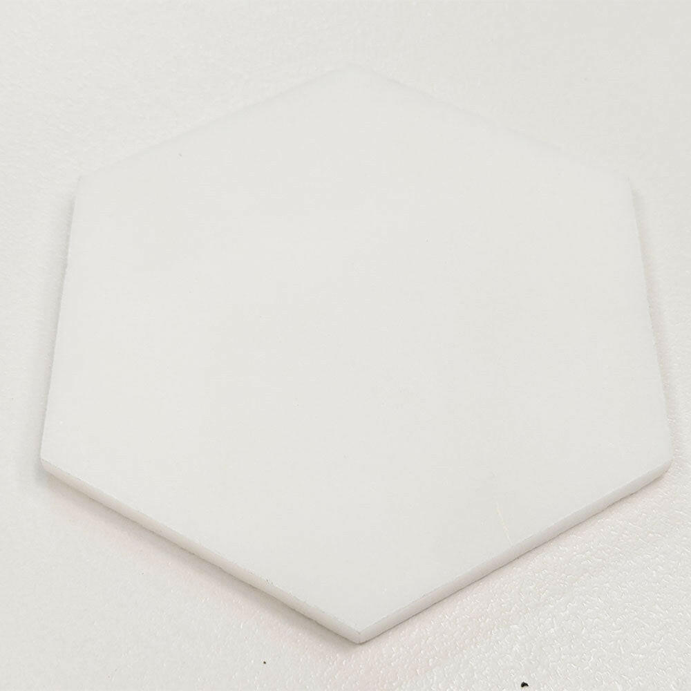 Oriental White / Asian Statuary Marble Polished 6" Hexagon Tile | FINAL SALE Oriental White / Asian Statuary Marble Polished 6" Hexagon Tile | FINAL SALE - American Tile Depot