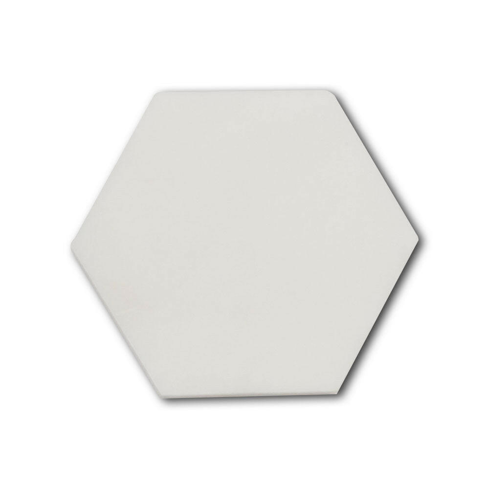Oriental White / Asian Statuary Marble Polished 6" Hexagon Tile | FINAL SALE Oriental White / Asian Statuary Marble Polished 6" Hexagon Tile | FINAL SALE - American Tile Depot