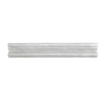 Oriental White / Asian Statuary Marble Polished F-8 Chair Rail Molding Trim Oriental White / Asian Statuary Marble Polished F-8 Chair Rail Molding Trim - American Tile Depot