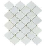 Oriental White / Asian Statuary Marble Polished Lantern Mosaic Tile Oriental White / Asian Statuary Marble Polished Lantern Mosaic Tile - American Tile Depot
