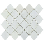 Oriental White / Asian Statuary Marble Polished Lantern Mosaic Tile Oriental White / Asian Statuary Marble Polished Lantern Mosaic Tile - American Tile Depot