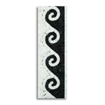 Oriental White Marble Polished Wave Border w/ Black Dots - American Tile Depot