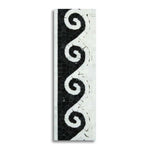Oriental White Marble Polished Wave Border w/ Black Dots - American Tile Depot