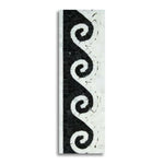 Oriental White Marble Polished Wave Border w/ Black Dots - American Tile Depot