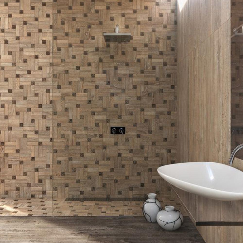 Orion Beige Linear Porcelain Matte Mosaic Tile Orion Beige Linear Porcelain Matte Mosaic Tile - American Tile Depot