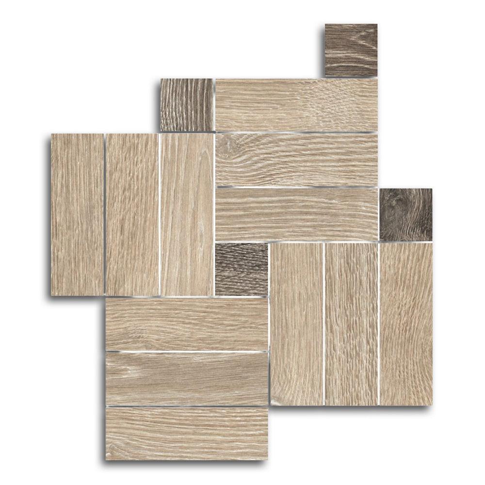 Orion Beige Linear Porcelain Matte Mosaic Tile Orion Beige Linear Porcelain Matte Mosaic Tile - American Tile Depot