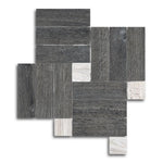 Orion Black Linear Porcelain Matte Mosaic Tile Orion Black Linear Porcelain Matte Mosaic Tile - American Tile Depot
