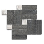 Orion Black Linear Porcelain Matte Mosaic Tile Orion Black Linear Porcelain Matte Mosaic Tile - American Tile Depot
