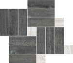 Orion Black Linear Porcelain Matte Mosaic Tile Orion Black Linear Porcelain Matte Mosaic Tile - American Tile Depot