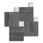 Orion Black Linear Porcelain Matte Mosaic Tile Orion Black Linear Porcelain Matte Mosaic Tile - American Tile Depot