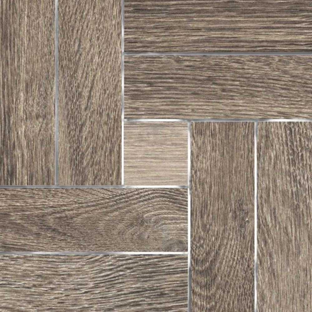 Orion Walnut Linear Porcelain Matte Mosaic Tile - American Tile Depot