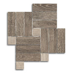 Orion Walnut Linear Porcelain Matte Mosaic Tile - American Tile Depot